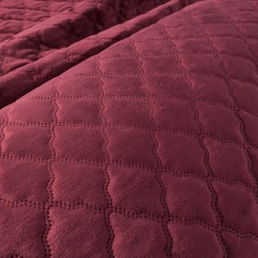 PREHOZ NA POSTEĽ VELVET3 220X240 CM BORDOVÝ