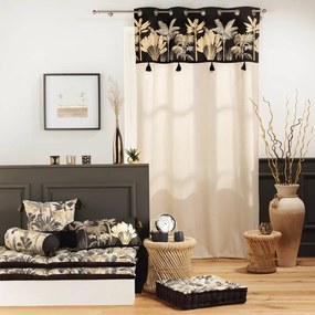 Čierno-béžový záves 140x240 cm Karaba – douceur d'intérieur