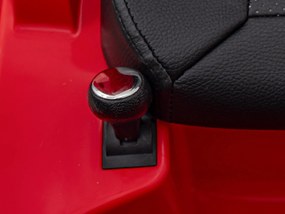 Ramiz Elektrické autíčko Aston Martin DBX pre deti červené + diaľkové ovládanie + EVA kolesá + pásy + plynulý štart + audio LED