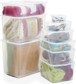 Úložný box s vekom Rotho LONA, 34 x 20 x 11 cm (5 l dámske topánky)