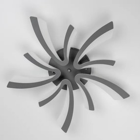 Brilagi - LED Stmievateľný prisadený luster TWIST LED/55W/230V 3000-6500K antracit + DO