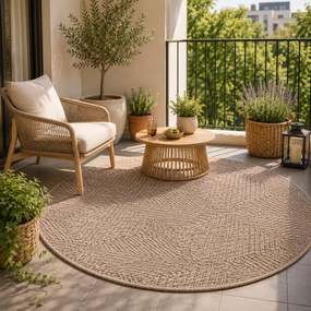 Koberec PATIO INT 5036/178 naturálny kruh