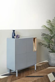 Teulat Corvo dizajnová komoda - Tmavosivá