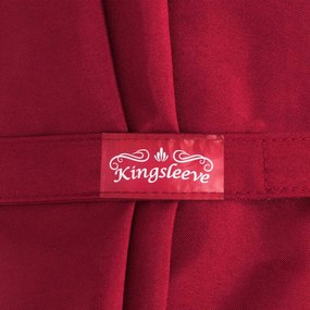 Zahradní slunečník Vang s LED osvětlením 330 cm červený