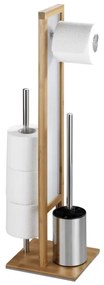 WENKO 24391100 - WC kefa RIVALTA 18x70 cm hnedá/biela/čierna