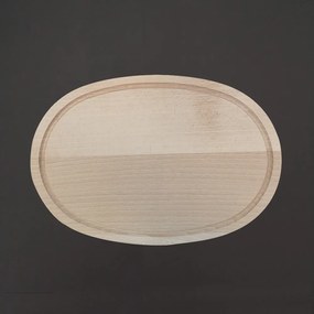 AMADEA Drevená servírovacia doska - podnos ovál, masívne drevo, 30 cm