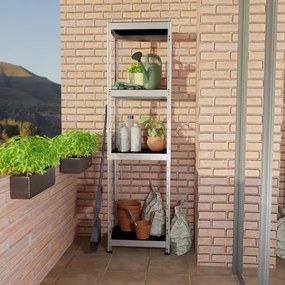 Outdoor záhradný kovový regál 180x50x38cm