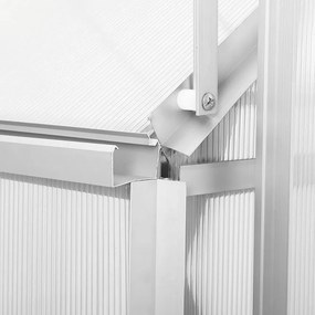 Polykarbonátový skleník 380 cm x 190 cm x 195 cm - 7,22m2