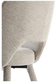 Svetlosivá jedálenská stolička Djeslin – Light &amp; Living