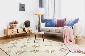 Koberec PURE Kvadraty geometrický 5842-17731 krém / zelený