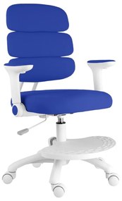 Detská rastúca stolička Neoseat KIDDY THREE — látka, prateľný poťah, tmavo modrá