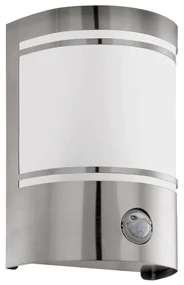 Eglo 79284 - Vonkajšie svietidlo so senzorom CERNO 1xE27/40W/230V chróm IP44 EG79284