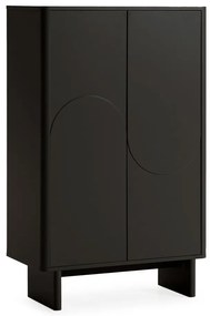 Čierna skrinka 80x130x40 cm Solei – MOME