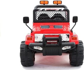 LEAN CARS Elektrické autíčko Jeep S618 EVA, červené