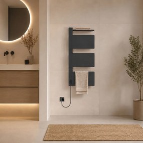 Mereo Mereo, Elektrický sušiak uterákov, 3 moduly, čierny, MER-MT82B