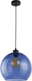 TK-LIGHTING Závesné osvetlenie CARMELO, 1xE27, 60W, 30cm, okrúhle, fialové sklo