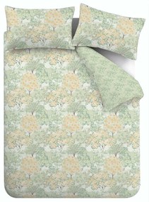 Zelené obliečky na dvojlôžko 200x200 cm Forest Blossom – Catherine Lansfield