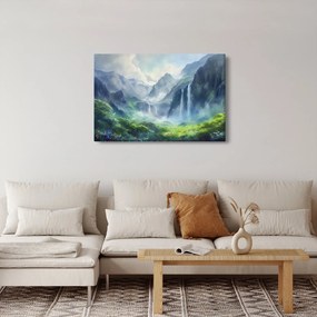 Obraz - Údolie vodopádov (90x60 cm)