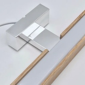 Brilagi-LED Kúpeľňové osvetlenie zrkadla WOODY MIRROR LED/15W/230V IP44 dub/chróm