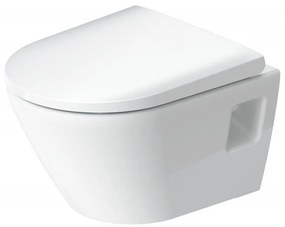 DURAVIT D-Neo závesné WC Rimless Compact s hlbokým splachovaním, 370 x 480 mm, biela + sedátko so sklápacou automatikou (SoftClose), 45870900A1