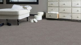 Lano, Metrážny koberec Sense 042, na mieru, šíře 4m,5m, šedá, ab (mriežka), chodba / predsieň