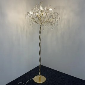 Krištáľová stojacia lampa 5xG9/40W/230V zlatá