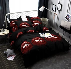 Obliečky z mikrovlákna ROUGEA čierne Rozmer obliečky: 70 x 80 cm | 140 x 200 cm