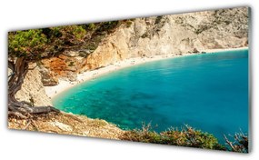 Obraz plexi Záliv more skaly pláž 125x50 cm