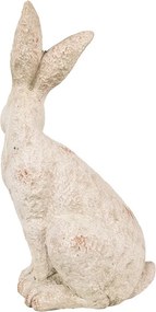 Decorative Figurine Rabbit 19x15x35 Cm Beige Stone - 19*15*35 cm