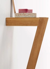 Nástenný vešiak na uteráky z teakového dreva Kave Home Sunday