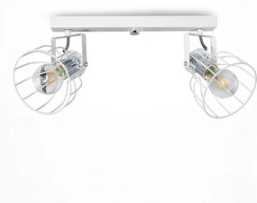 Light4home Bodové svietidlo AUSTIN 2xE27/60W/230V biele LH0189