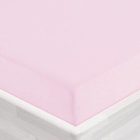 Jersey napínacie prestieradlo JR-032 Púdrovo ružová 100 x 200 - výška 20 cm