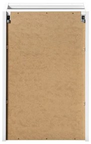 Závěsná skříňka s košem na prádlo Nova White 40 cm bílá