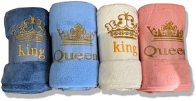 Rýchloschnúca osuška Queen a King 4 ks 70x140 cm