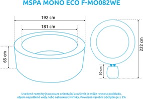 Mspa | Vírivý bazén MSPA Mono ECO F-MO082WE | 11400281