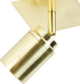 Moderné kúpeľňové bodové svetlo mosadzné štvorcové IP44 - Ducha