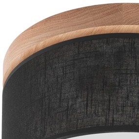 Brilagi - LED Stropné svietidlo BELLADONNA 1xE27/15W/230V pr. 30 cm čierna/dub