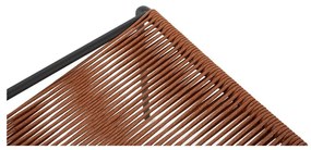 Terakotové kovové stohovateľné jedálenské stoličky v súprave 2 ks Emily – Marckeric