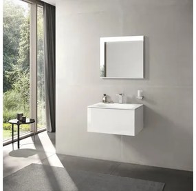 Kúpeľňová skrinka pod umývadlo KEUCO Edition 11 lesklá biela 70 x 35 x 53,5 cm 31341300100