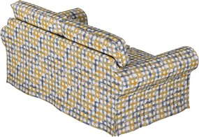 Poťah na sedačku Ektorp (rozkladacia, pre 2 osoby) NOVÝ MODEL 2012 farba produktu modrá látka zapletaná, vzorované