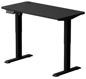 Milagro Výškovo nastaviteľný písací stôl LEVANO 120x60 cm čierna MI2342