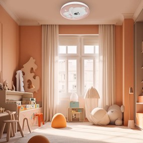 Detské stropné LED svietidlo Bear, 1x LED 34w, 4000k, p