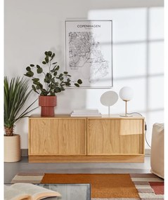 Stolová lampa v zlatej farbe s kovovým tienidlom (výška 28 cm) Mahala - Kave Home