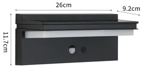 Brilagi LED solárne svietidlo SUN SENSE LED/10W/3,7V 4000mAh IP44 senz.