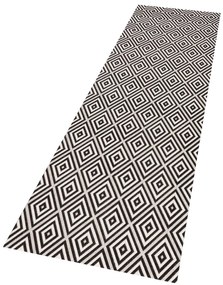 Hanse Home, Behúň Meadow 102470 Black – na von aj na doma, 80x200, čiernobiela, chodba / predsieň