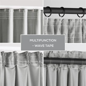 Sivý zamatový dimout záves 140x245 cm Pleat – Restilo