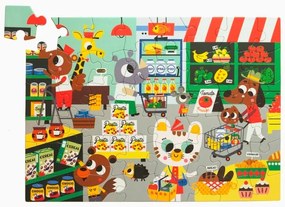 Petit Monkey Detské puzzle: Supermarket
