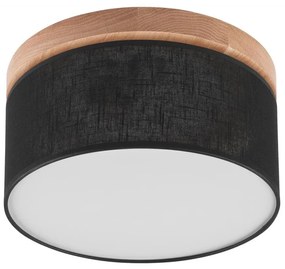 Brilagi - LED Stropné svietidlo BELLADONNA 1xE27/15W/230V pr. 30 cm čierna/dub BG0513