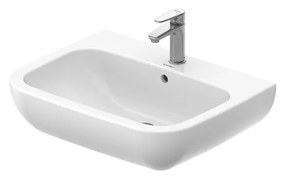 Duravit D-Code - Umývadlo 650x500 mm, s prepadom, biela 23106500002