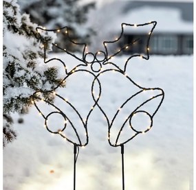 Brilagi - Vonkajšia vianočná LED dekorácia LED/3xAA IP44 55x32 cm zvončeky